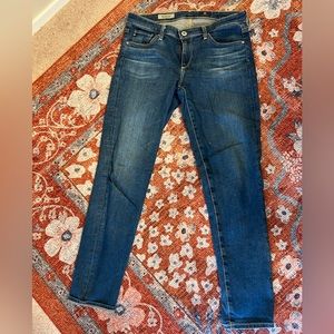 Anthropologie AG Adriano Goldschmied The Stevie Ankle Slim Straight Ankle Jeans